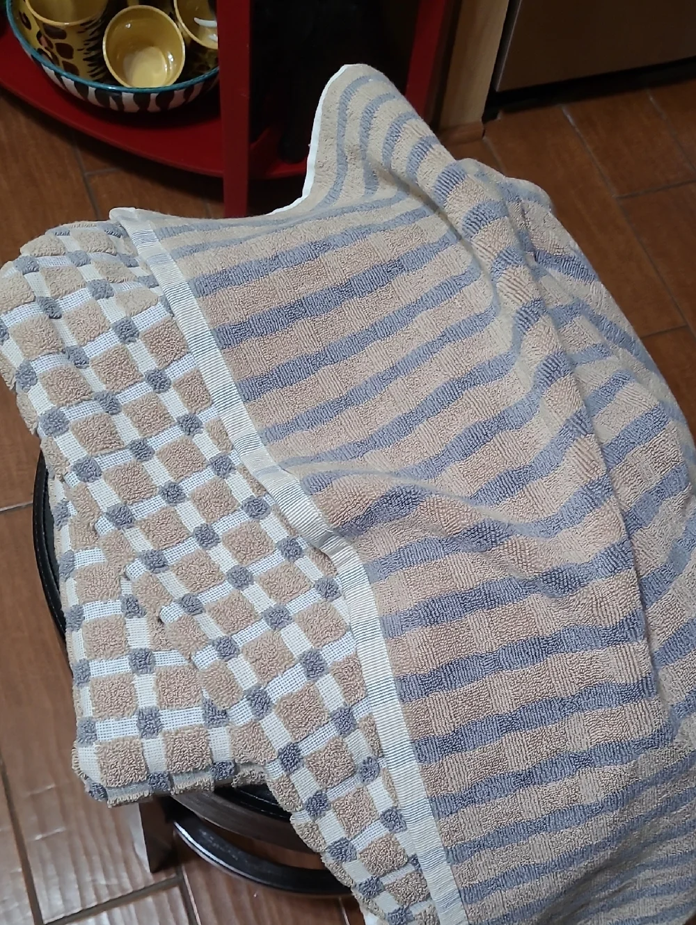 DKNY check Multi Doeskin Bath Towel Set